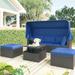 Latitude Run® Outdoor Patio Rectangle Daybed w/ Canopy, Furniture Sectional Seating w/ Washable Cushions | Wayfair 484C7B1B3411410E91B0DC7D02BD4A46