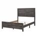 wtressa Rustic Finish Bedroom Furniture 1Pc Queen Size Panel Bed in Gray | 55.5 H x 84 W x 64 D in | Wayfair YP0327-B011P163349