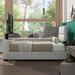wtressa Standard Platform Bed Upholstered/Linen in Brown | 43.7 H x 62.4 W x 91 D in | Wayfair YP0327-DL001915AAA