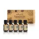 Premium AKARZ Hots Serie 5 Essential Oils - Vanilla Jasmine Vetiver Rose & Musk - Aromatherapy