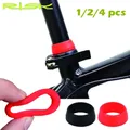 1/2/4pcs Bike Seat Post Protector Tube Black Red Waterproof Rubber O Ring Bicycle Seatpost Silicone