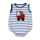 Wholesale Baby Boy Toddler Bubble Stripes Romper Jumpsuit Kids Newborn Embroidery Baseball One-piece