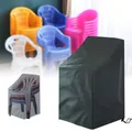 Outdoor Garden Chair Dust Cover Stacked Chair Storage Bag Patio Furniture Protector Organizer