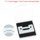 Ceramic Movable Blade 2-Hole Stagger-Tooth Ceramic Movable Blade For Magic Cordless Clip 8148