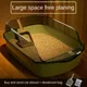 Open Cat Litter Box Large Capacity Plastic Anti-Splash Cats Toilet Pet Sandbox Kitten Tray Bedpan