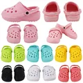 7 CM Doll Shoes Sandal For 43 CM Born Baby Doll DIY Accessories 18 Inch American Doll Girl‘s Toys