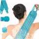 3pcs/set Body Scrubber Set Bath Glove Shower Brush Exfoliating Scrub Sponge Suit Exfoliator Massager