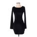 Urban Outfitters Casual Dress - Bodycon: Black Solid Dresses - Women's Size Small