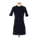 Zara Casual Dress - Mini: Blue Dresses - Women's Size Small