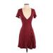Forever 21 Casual Dress - Wrap: Red Hearts Dresses - Women's Size Small