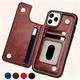 Wallet Phone Case With Card Holder, Pu Leather Kickstand Card Slots Case, Double Magnetic Clasp And Durable Shockproof Cover, For 15 14 13 12 11 Pro Max Xr Xs Max Se 2022/2020 7 8 Plus