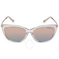 Dublin Rose Gold Polarized Cat Eye Sunglasses Mk2150u 3005m5 56 - Pink - Michael Kors Sunglasses