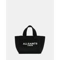 Izzy Logo Print Knitted Mini Tote Bag - Black - AllSaints Totes