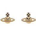 Gold Farah Earrings - Black - Vivienne Westwood Earrings