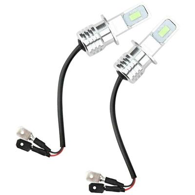 2 Stück H3 LED-Nebelscheinwerfer-Umrüstsatz Super Blue Drl Lampe 8000 k 110 w