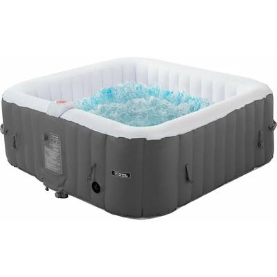 Habitat Et Jardin - Aufblasbarer Whirlpool Riviera aus pvc - 6 Plätze - Grau/Weiß Image