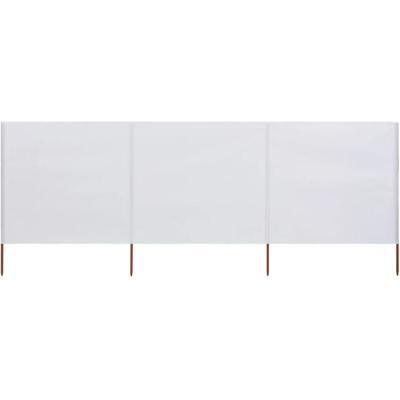 Vidaxl - 3-teiliges Windschutzgewebe 400 x 160 cm Sandweiß Image