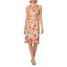 Floral Embroidered A-line Midi Dress