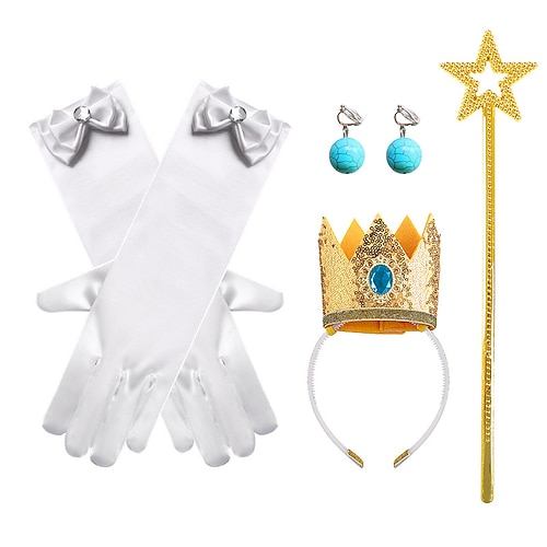 Rosa Pfirsich-Prinzessin Biqi-Schmuckkombination Super-Pfirsich-Pfirsich-Prinzessin-Accessoires für Kinder Image