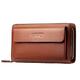 Weixier Herrenhandtasche Clutch Bag Business Herren Handytasche Reißverschluss Geldbörse Große Kapazität Weiches Leder Clutch Bag