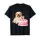 3 Jahre alter Geburtstag Mops Hundeliebhaber Party Kinder Jungen Mädchen Mops T-Shirt