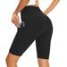 Amidoa Yoga Woman Pants High Rise Pull on Shorts Capri Sweatpants for Women