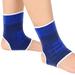 Haysandy 4 Pieces/ 2 Pair Kids Ankle Support Compression Kid Ankle Brace Elastic Kids Compression Socks Knitted Ankle Support Brace Ankle Sleeve for Jogging Running Fitness (Dark Blue 5-10 Years)