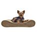 FurHaven Pet Dog Bed | Orthopedic Microvelvet Luxe Lounger Pet Bed for Dogs & Cats Clay Small