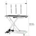 47 Electric Dog Grooming Table (White) Heavy Duty Electric Grooming Arm Table for Pets & Large Dogs Adjustable Height: 9.4 -39.4 Non-slip Desktop with Gantry Crane Set Fixture *4 Noose*2