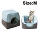 Luxury Pet Bed Cave Bed for Cats/Kittens/Small Dogs - Foldable Indoor Outdoor Bed with Removable Cushion Blanket