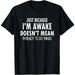 Unleash Laughter with our Funny Tween/Teen Black Tee for the Alert Generation