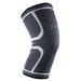 Sports Compression Sleeve Knee Pads Elastic Nylon Fitness Running Basketball Volleyball Knee Support Braces for Men And Women Grey Black M