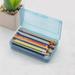 Extra Large Capacity Plastic Pencil Box Plastic Pencil Box Large Capacity Pencil Boxes Clear Boxes with Snap-Tight Lid Stackable Design and Stylish Office Supplies Storage Organizer Box (B)