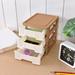 WZHXIN Storage Bins Cabinet Drawer Storage Plastic Drawer office Desk Desktop Storage Drawer organizer Drawer organizer office Desk Plastic Storage Rack with Drawers on Clearance Brown