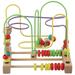 Bead Maze Wooden Baby Toddler Toys Digital Fruit Bead Toy Large Baby Educational Enlightenment Wooden Bead Toy Activity Learning Game Preschool Educational Toy Gift For Babies Kids Boys Girls