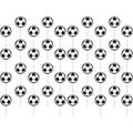 Black & White Soccer Party Picks - 3 x1.25 x0.125 (Pack of 36) - Durable and Stylish Perfect for Soccer-Themed Parties & Event