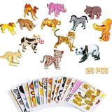 3D Puzzles for Kids Toys Pack 25 Educational 3D Cartoon Puzzle 3D Puzzle for Kids of Jungle Animals 3D Jigsaw Puzzles Cartoon Educational Toys for Boys & Girls Gift for Kids
