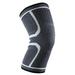 Sports Compression Sleeve Knee Pads Elastic Nylon Fitness Running Basketball Volleyball Knee Support Braces for Men And Women Grey Black XXL