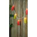 10-Count Ketchup and Mustard Patio Light Set 6ft White Wire