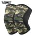 1 Pair Squat 7mm Knee Sleeves Pad Support Gym Sports Compression Neoprene Knee Protector For CrossFit Weightlifting Army green camo B M