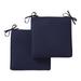 Sunbrella Outdoor Square Chair Pad (2-Pack) Navy