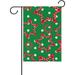 Hidove Garden Flag Candy Cane White Dot Seasonal Holiday Yard House Flag Banner 12 x 18 inches Decorative Flag for Home Indoor Outdoor Decor