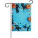 Hidove Garden Flag Halloween Bats with Pumpkins Seasonal Holiday Yard House Flag Banner 28 x 40 inches Decorative Flag for Home Indoor Outdoor Decor