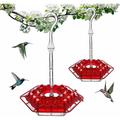 Hummingbird Feeder Shirem Hummingbird Feeder for Outdoors Hanging Ant and Bee Proof Dotmalls Hummingbird Feeder Plastic Saucer Hummingbird Feeders (Red)