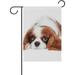 Hidove Garden Flag Cavalier King Charles Spaniel Dog Double-Sided Printed Garden House Sports Flag - 12x18in -Decorative Flags for Courtyard Garden Flowerpot