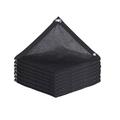 Anuirheih Black Shade Sails with 32.8ft Rope 13.2x13.2ft Sun Shade Sails Outdoor Shade Cover Sand Rectangle Heavy Duty Backyard Shade Cloth for Patio Garden