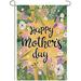 Welcome Happy Mother s Day Flowers Burlap Garden Flag Double Sided Vertical Outdoor Yard Decorative Small Flags 12.5 x 18.5 Inch