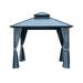 Capri 10 X 10 Metal Hardtop Gazebo Outdoor Gazebo BBQ Canopy Heavy Duty Gazebo for Patio Garden Backyard