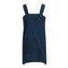 Eguiwyn Dresses for Women 2024 Womens Dresses Women Cotton Linen Pinafore Square Cross Apron Garden Work Pinafore Dress Blue M