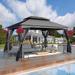 Perfect Garden 13 x 10 ft Outdoor Patio Gazebo Canopy Tent with Ventilated Double Roof and Mosquito Net Gray